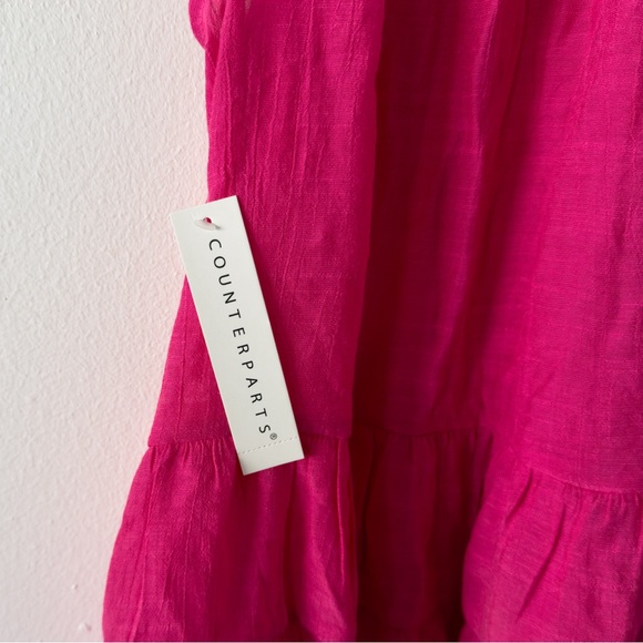 Counterparts NWT Pink Short Sleeve Blouse Size Large - Picture 9 of 10